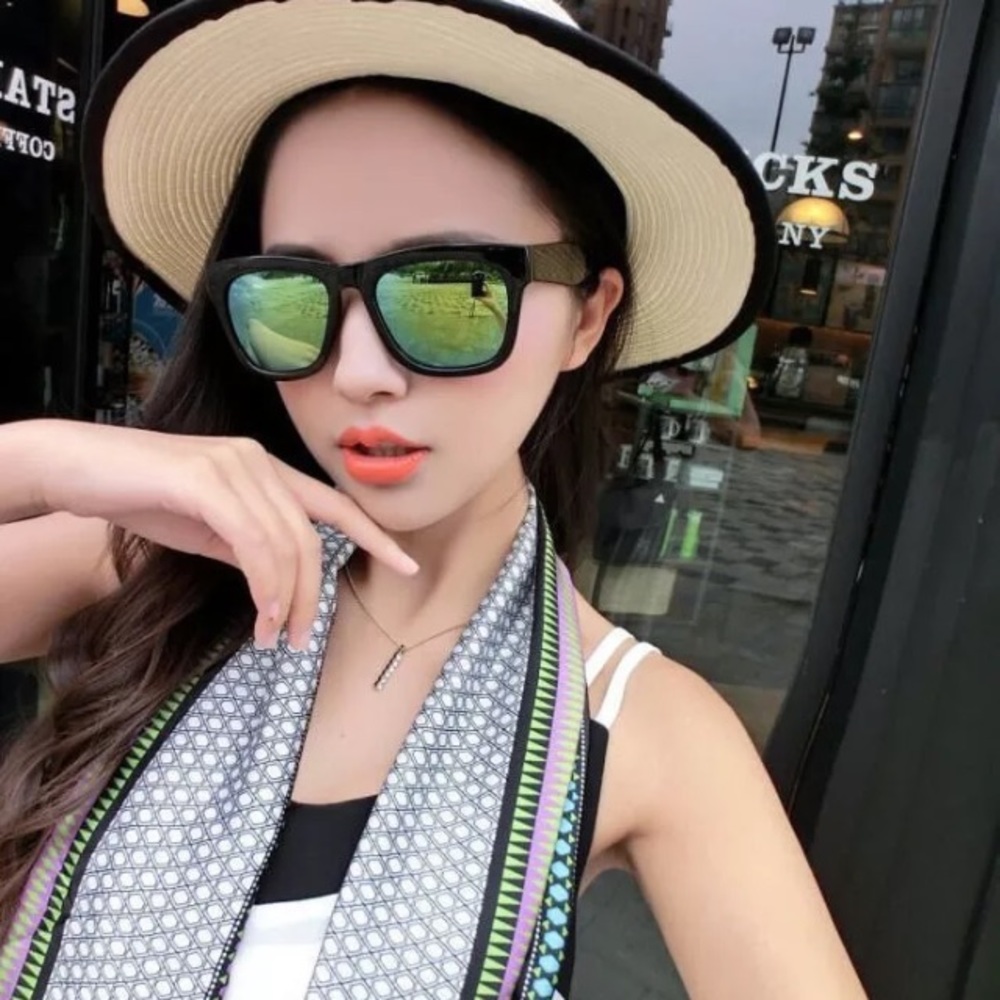 Fashion Black square sunglasses